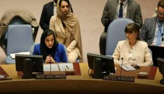 جانب من كلمة دولة الإمارات بمجلس الأمن 