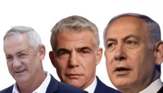 نتنياهو وجانتس ولابيد