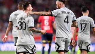 سيرجيو راموس مع ليونيل ميسي