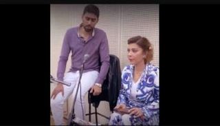 المطربة أصالة مع أحمد سالم في البروفة