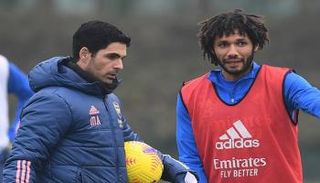 محمد النني ومايكل أرتيتا 