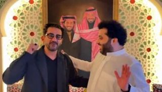 أحمد حلمي مع المستشار تركي آل الشيخ