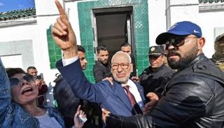 راشد الغنوشي رئيس حركة النهضة الإخوانية