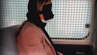 الصحفية الإيرانية إلهام أفكاري لحظة اعتقالها  