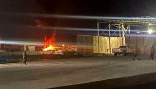 موقع استهداف ناقلات نفط إيرانية على حدود سوريا والعراق