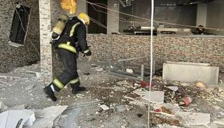 حريق مطعم في السعودية