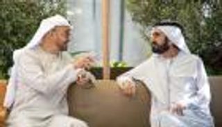 رئيس الإمارات يلتقي محمد بن راشد في دبي