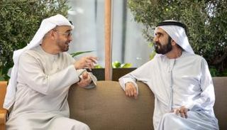 الشيخ محمد بن زايد آل نهيان والشيخ محمد بن راشد آل مكتوم