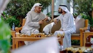لقاء الشيخ محمد بن زايد آل نهيان والشيخ محمد بن راشد آل مكتوم