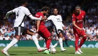 محمد صلاح يسجل لفريقه ليفربول ضد فولهام