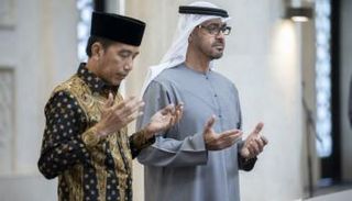 الشيخ محمد بن زايد آل نهيان ورئيس إندونيسيا