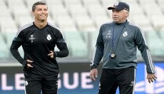 كارلو أنشيلوتي وكريستيانو رونالدو في ريال مدريد