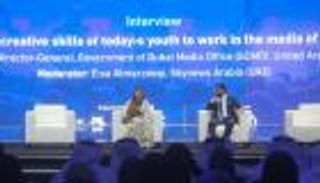 منى المري بالكونغرس العالمي للإعلام: التحول الرقمي مرحلة مهمة للريادة