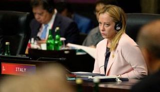 جورجيا ميلوني رئيسة وزراء إيطاليا خلال مشاركتها بقمة العشرين