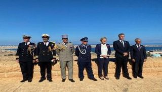 سفراء فرنسا وألمانيا وبريطانيا خلال تواجدهم بطبرق