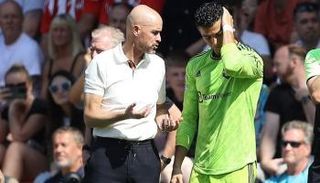 كريستيانو رونالدو وتين هاج في مانشستر يونايتد