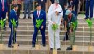 محمد بن زايد يغرس شجرة القرم.. بذرة عطاء إماراتي في إندونيسيا (صور)