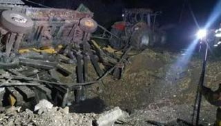 موقع سقوط الصواريخ التي تقول تقارير إنها روسية