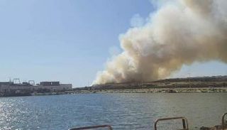 الحريق المندلع بمصب النفايات بصفاقس