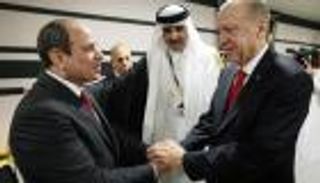 افتتاح كأس العالم.. مصافحة السيسي وأردوغان ضربة للإخوان