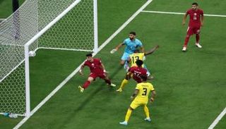 من مباراة قطر والإكوادور في افتتاح كأس العالم