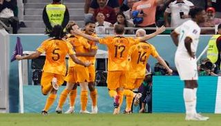 من مباراة هولندا والسنغال في كأس العالم 2022