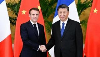 الرئيسان الصيني والفرنسي