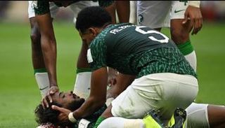 ياسر الشهراني من مباراة السعودية والأرجنتين