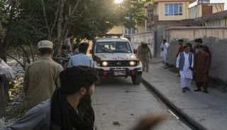 انتشار لشرطة طالبان في موقع الحادث