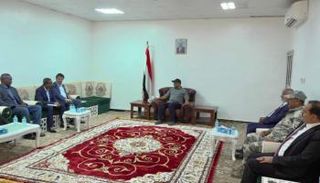 جانب من لقاء طارق صالح والوفد الأممي