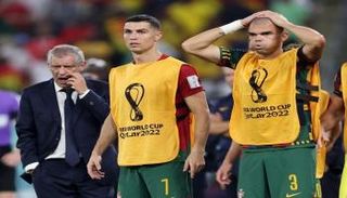 قلق كريستيانو رونالدو في مباراة غانا