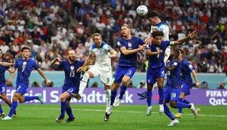 من مباراة إنجلترا وأمريكا في كأس العالم 2022