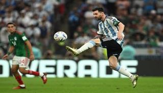 من مباراة الأرجنتين والمكسيك في كأس العالم 2022