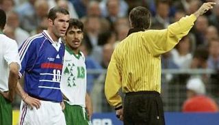 من مباراة فرنسا والسعودية في كأس العالم 1998