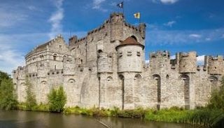 القلعة التاريخية في جينت البلجيكية