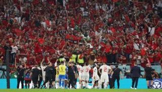 فرحة منتخب المغرب