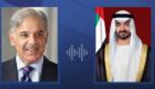 محمد بن زايد يتلقى التهنئة بـ"عيد الاتحاد الـ 51" من شهباز شريف