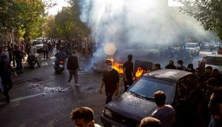 جانب من احتجاجات إيران