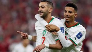 حكيم زياش لاعب منتخب المغرب