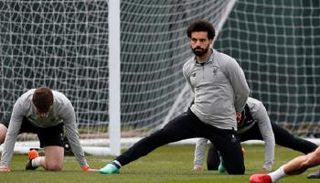 محمد صلاح في تدريبات ليفربول