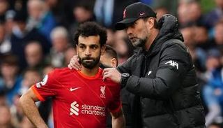يورجن كلوب ومحمد صلاح في ليفربول