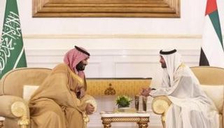 الشيخ محمد بن زايد آل نهيان والأمير محمد بن سلمان بن عبد العزيز