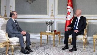 لقاء بين الرئيس التونسي قيس سعيد ورئيس الهيئة العليا للانتخابات