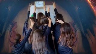 جانب من احتجاجات طالبات بمدارس إيران - أرشيفية