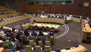 جلسة سابقة للمجلس الاقتصادي والاجتماعي التابع للأمم المتحدة