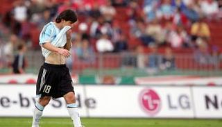 ليونيل ميسي أمام المجر في 2005