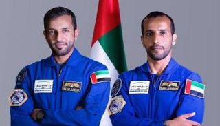 رائدا الفضاء الإماراتيان هزاع المنصوري وسلطان النيادي