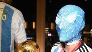 سبايدر مان في احتفالات الأرجنتين