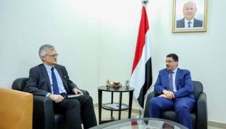 وزير الخارجية اليمني والمبعوث السويدي