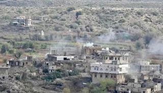 قصف حوثي يستهدف قرى سكنية أطراف أبين.. أرشيفية